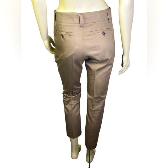 Trina Turk Cropped Tan Chino’s Excellent Condition No Label/Size Tags. - Picture 2 of 2